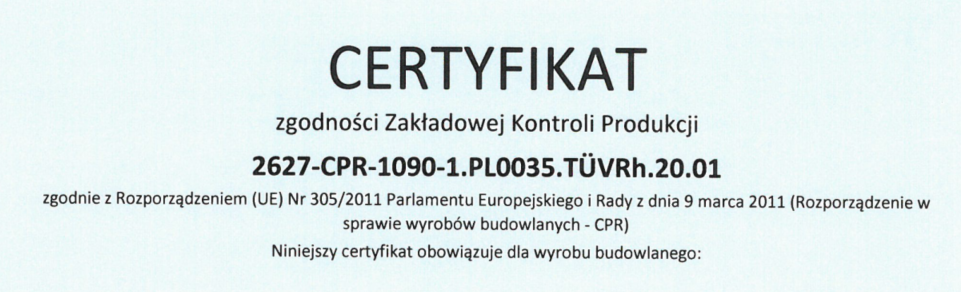 Certyfikacja zakładu produkcyjnego